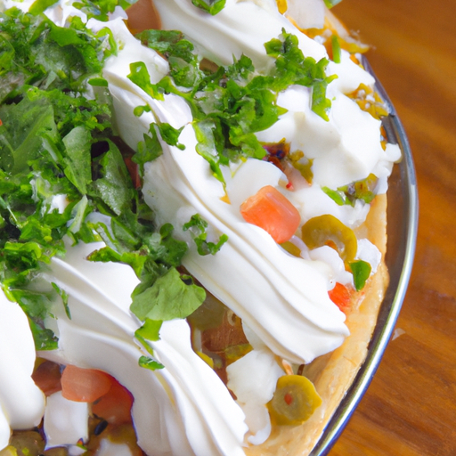 A variety of toppings including shredded cheese, sour cream, and chopped cilantro.